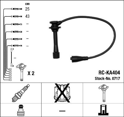 NGK 0717 Zündleitungssatz