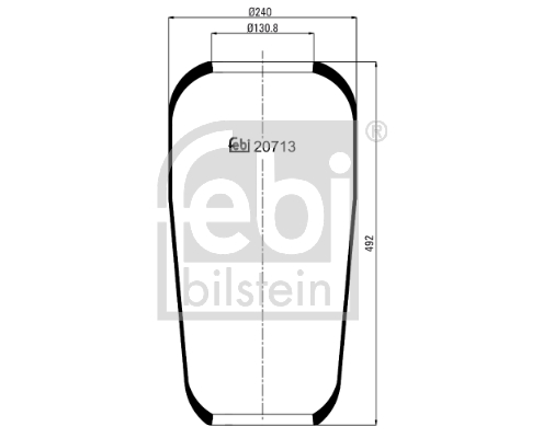FEBI BILSTEIN 20713 Körük, havalı süspansiyon