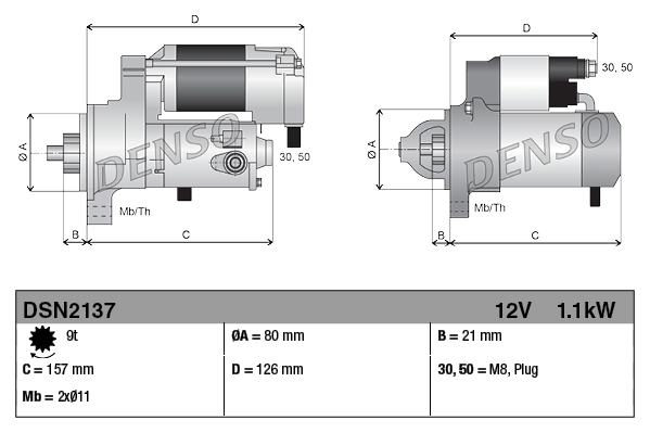 DENSO DSN2137 Starter