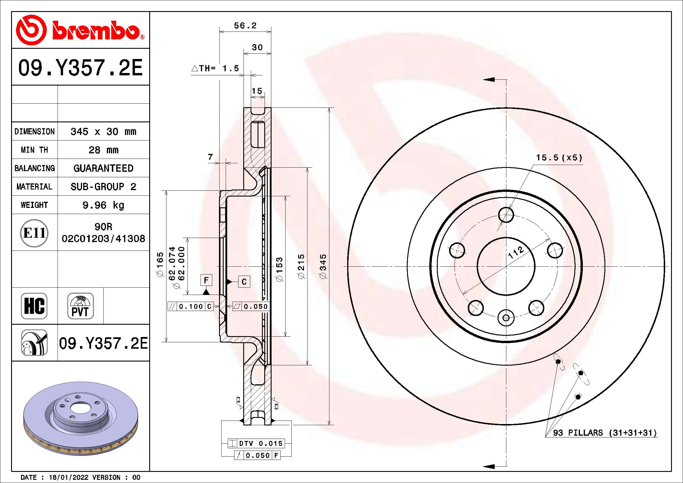BREMBO KT 08 005 Fren takımı, diskli fren BEYOND LINE - EV
