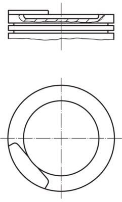 MAHLE 011 08 00 Kolben