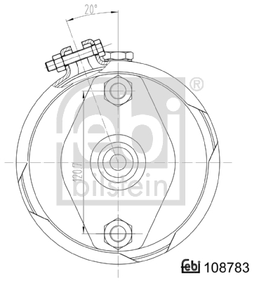 FEBI BILSTEIN 108783 Membranbremszylinder