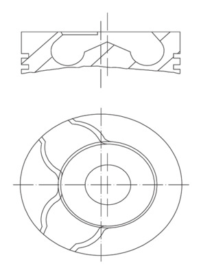 MAHLE 010 15 00 Piston