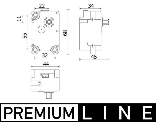 MAHLE AA 71 000P Ayar elemanı, karışım kapakçığı BEHR *** PREMIUM LINE ***